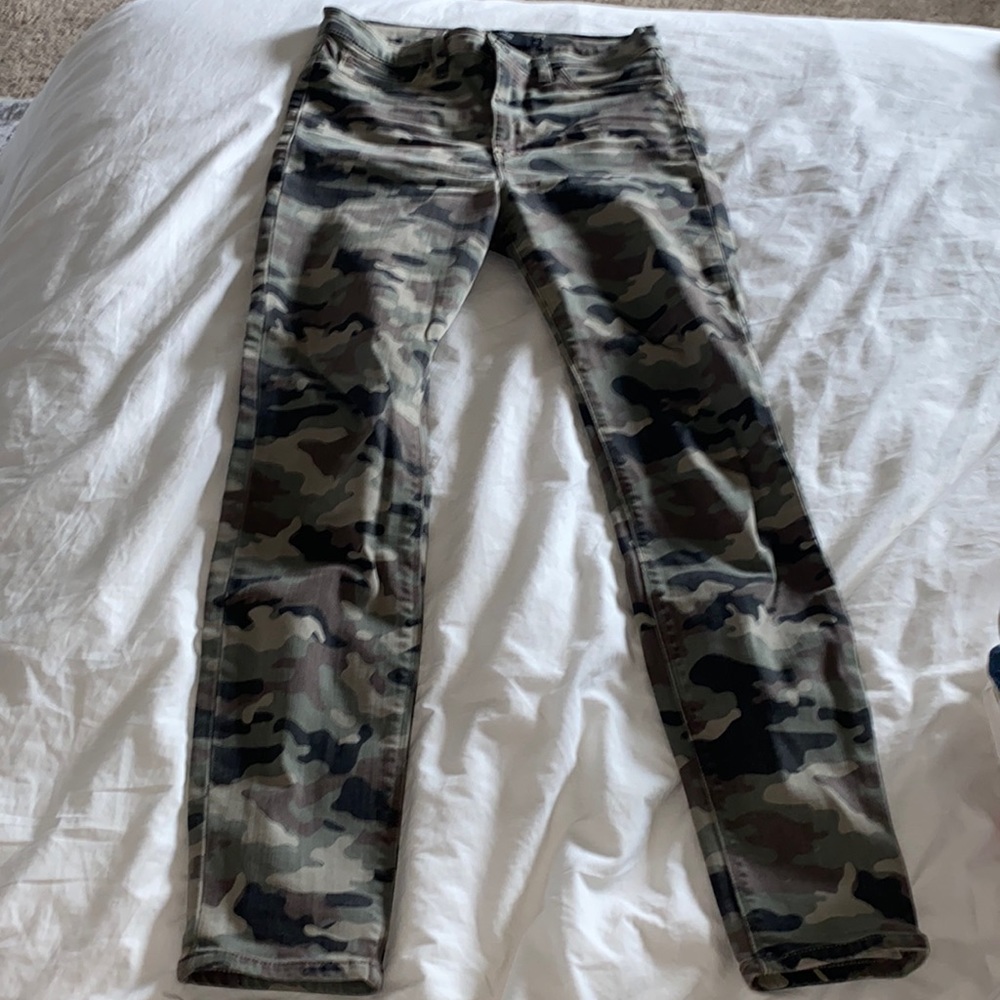 Hudson Barbara Super Skinny Ankle Jean, Camouflage, Women’s Size 28
